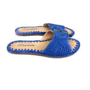 Jeffrey Campbell Dane Raffia Slide Sandals‎